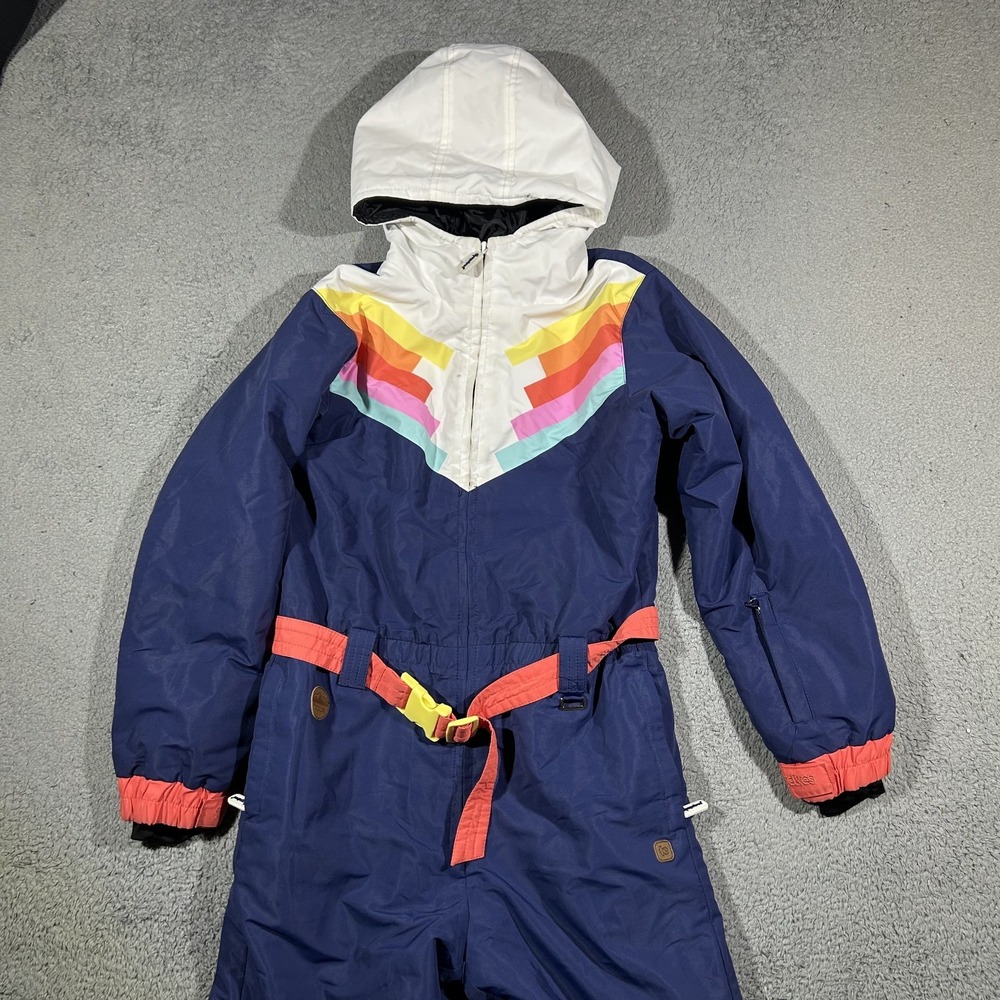 Tipsy Elves Ski Suit Snowsuit One Piece Snow Bib Santa Fe Shredder Youth XL